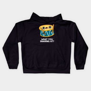 What Are You Snaring At Cute Drummer Drum Pun Kids Hoodie